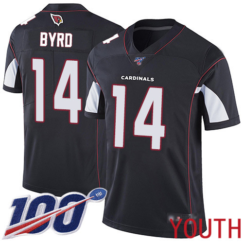 Arizona Cardinals Limited Black Youth Damiere Byrd Alternate Jersey NFL Football 14 100th Season Vapor Untouchable